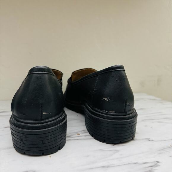 Rachel Zoe Mila Black Leather Loafers Women’s Size 7 - Picture 7 of 12